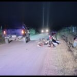 Dos lesionados en un choque frontal de motocicletas