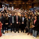 Zamora recibió a estudiantes de los departamentos Ibarra, Moreno, Copo y Ojo de Agua