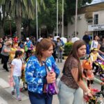 La bicicleteada de los jardineritos municipales recorrió las calles de la ciudad