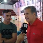 Entrevistas: El plantel profesional de Olímpico de La Banda visitó Fernández y fue recibido en el FBBC