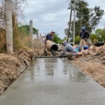 Continúan las obras en la ciudad de Fernández con el plan de veredas