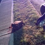 Cabo de Policía protagonizó un accidente de moto y terminó lesionado