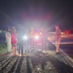 Motociclistas protagonizaron un accidente con un peatón en Villa Robles