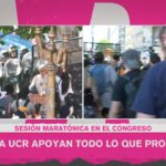 Hubo enfrentamientos en las afueras del Congreso durante la sesión en Diputados por el Presupuesto 2026