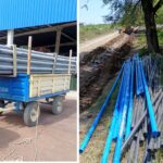 Trabajan en la extensión de la red de agua potable en el Paraje La Cuchilla