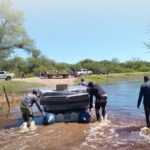 El Gobierno continúa con los operativos de asistencia y contención a familias por la crecida del río Dulce