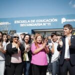 Axel Kicillof inauguró seis edificios educativos en un día: Beneficiará a más de 3800 alumnos del secundario