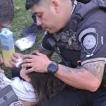 La primera imagen de Esmeralda con su familia tras haber sido hallada en Cosquín