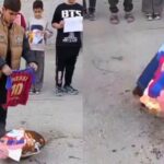 Video: nenes iraníes quemaron camisetas de Lionel Messi tras su encuentro con Donald Trump