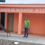 Estación Taboada: Daniel Mansilla visitó el renovado Jardín de Infantes del paraje El Empachao