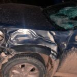 Automovilista sufrió un gran susto al chocar contra un caballo sobre la ruta
