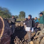 Estudiantes de Ciencias Forestales analizaron la producción de carbón vegetal en Caspi Corral