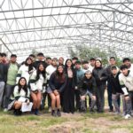 Alumnos de la Escuela Técnica N° 12 recorrieron la obra del nuevo tinglado multiuso junto a autoridades municipales