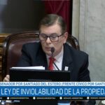 La sesión del Senado y la marcha contra la ley tierras