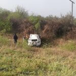 Se le reventó un neumático y volcó en la Ruta 34: una familia entera resultó herida y fue derivada a Fernández