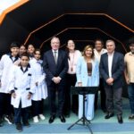 Inauguración de la Plaza de las Ciencias en la ciudad Capital con la presencia del  gobernador Elías Suárez